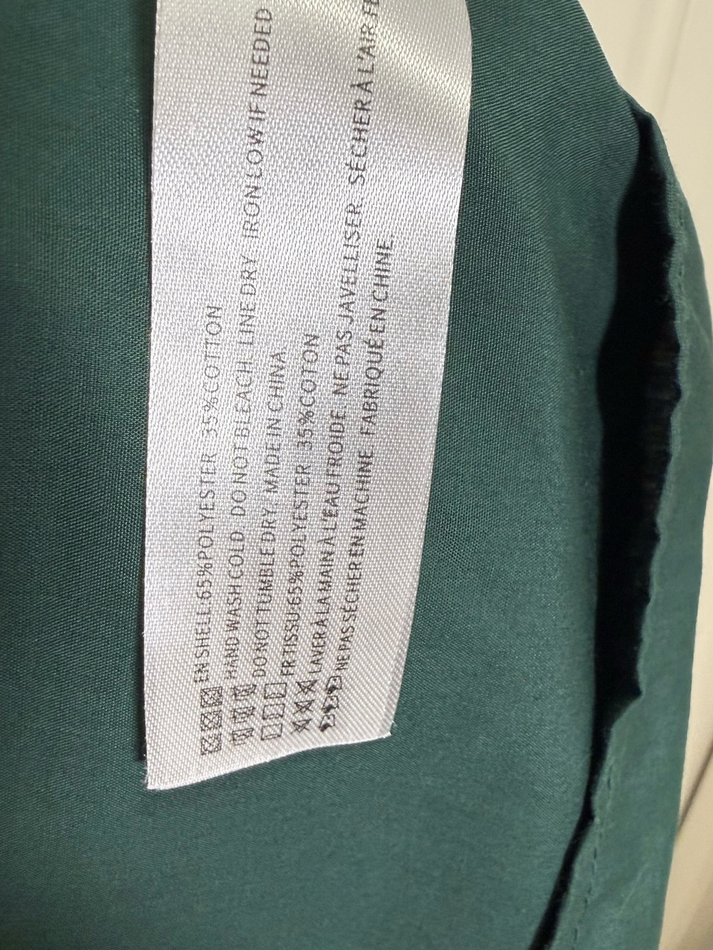En Saison Tiered Poplin Midi Maxi Dress Dark Green Size Large - Picture 6 of 6